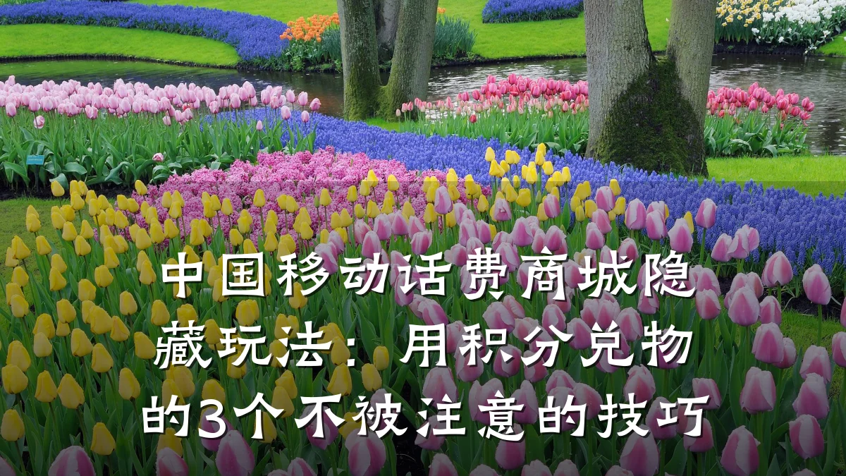 中国移动话费商城隐藏玩法：用积分兑物的3个不被注意的技巧