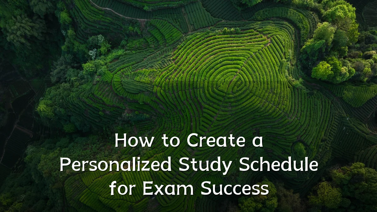How to Create a Personalized Study Schedule for Exam Success